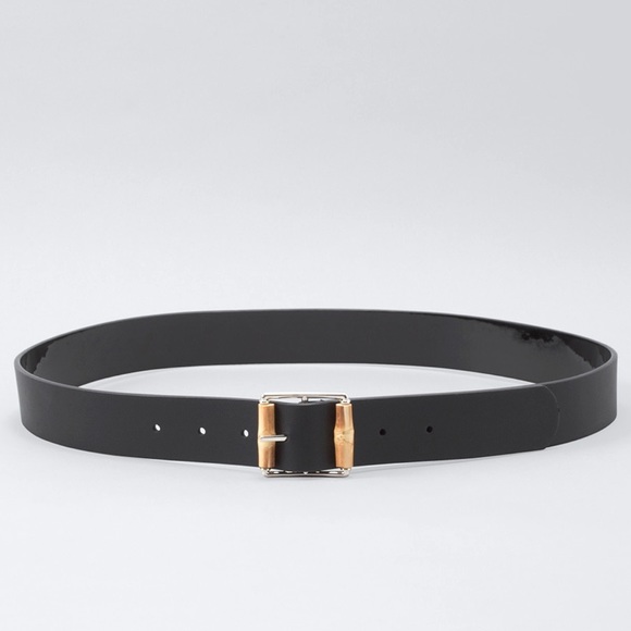WHBM REVERSIBLE BELT WITH BAMBOO DETAIL